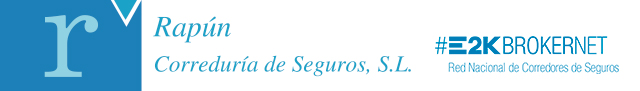 Logotipo de Rapún correduría de seguros y E2K Nacional